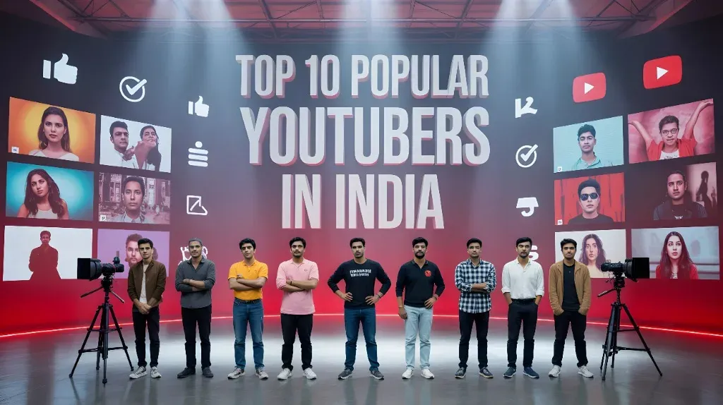 Top 10 Popular YouTubers in India 2025